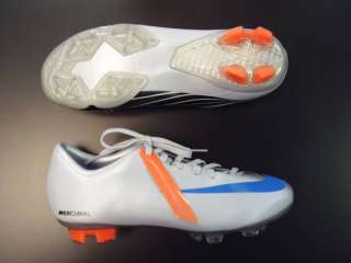 Nike Womens Mercurial Miracle FG Platinum/Blue Size 9  