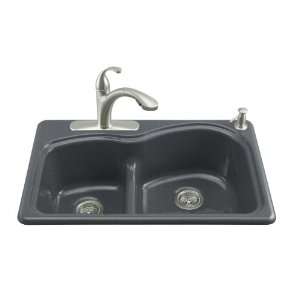 Kohler K 5839 2 FT Woodfield Smart Divide Self Rimming Kitchen Sink 