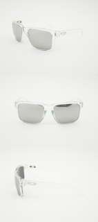 New Mens Oakley Sunglasses Holbrook Clear Chrome Iridium oo9102 06 