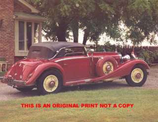 1930s Mercedes 500 Mashek rare classic car print  