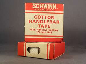 Vintage Schwinn White Cotton Road Bike Handlebar Tape, 2 boxes  