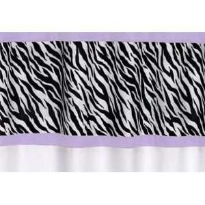  Funky Zebra Purple Shower Curtain by JoJo Designs White 