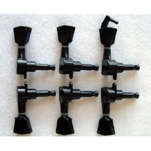    BLACK 3X3 TUNERS WITH WINDER FITS GIBSON LES PAUL 