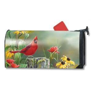    Summer Cardinal Large Magnetic Mailbox Cover