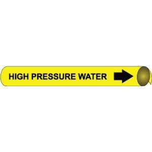  PIPE MARKERS HIGH PRESSURE WATER B//Y: Home Improvement