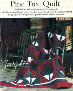 Pine Trees Quilt Block, Quilt & Tote Bag quilting patterns  