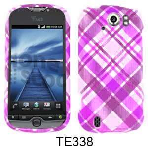 CELL PHONE CASE COVER FOR HTC DOUBLESHOT / MYTOUCH 4G SLIDE PINK AND 