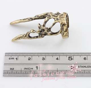  Premier Design Old Bronze Plated Two Tip Tooth Shaped Open Jewelry 