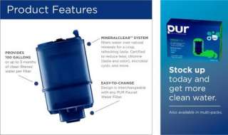   to change design is interchangeable with any pur faucet water filter