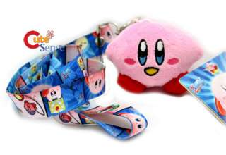 Nintendo Kirby Stand 2 Plush &Phone Strap Lanyard *  