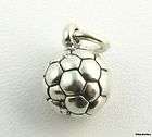 SOCCER BALL CHARM   Sports Themed Sterling Silver Small Pendant