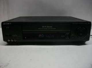SONY HI FI STEREO VHS VCR Recorder Player Machine SLV 685HF works 