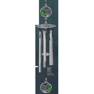  Dragonfly Art Glass 16 inch Wind Chime Patio, Lawn 