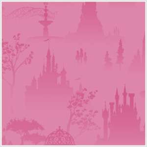 DiSnEy Scenic Toile Pink CASTLE Wallpaper PRINCESS Wall  