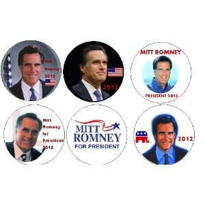   ROMNEY for President 2012 Pinback Buttons 1.25 Pins 