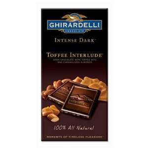 Ghirardelli, Toffee Interlude Intense Dark Bar, 12   3.5 Ounce Bars 