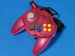 Nintendo 64 N64 HORI PAD MINI CONTROLLER Clear Red  