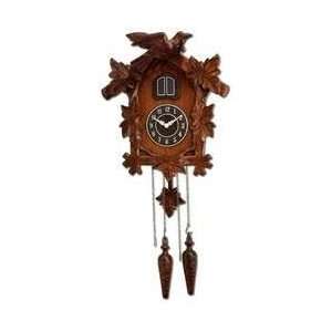   Hand Carved Faux Cuckoo Clock with Quartz Movement Electronics
