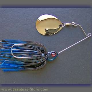 oz Spinnerbait ~ Style F ~ Black Blue #3. Blade is nickel plated 