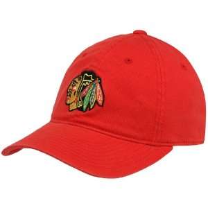  NHL Reebok Chicago Blackhawks Red Basic Logo Flex Slouch Hat 
