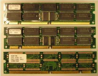 Qty 3 Sun 370 3199 01 64MB Ram 168 Pin DIMM RAM/Memory  