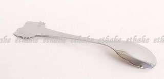 Hello Kitty Head Stainless Steel Spoon Tableware 2H5T  