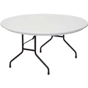  60in Round Blow Molded Folding Table by Correll: Home 