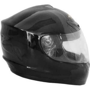  Small DOT Black Full Face Street Motorcycle Helmet 
