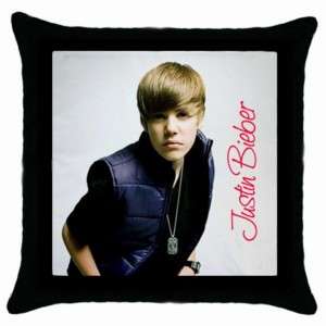 HOT Justin Bieber Throw Pillow Case Rare NEW  