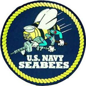  U.S. Navy Seabees Logo Patch 10?: Patio, Lawn & Garden