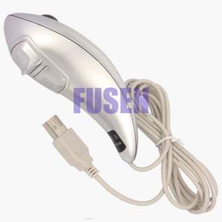 New Fish Hand Held Trackball 2 Buttons USB Wire Mouse  