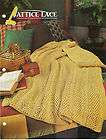 lattice lace afghan crochet pattern annies attic croche expedited 