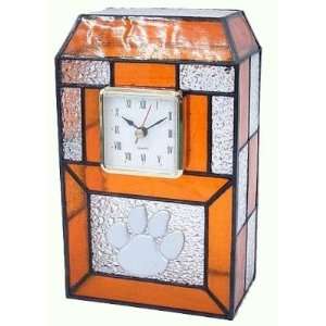  Clemson Tigers Stained Glass Mosaic Desk Clock