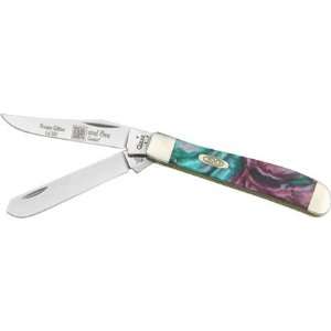 Case Knives 9207CS Mini Trapper Pocket Knife with Coral Sea Corelon 
