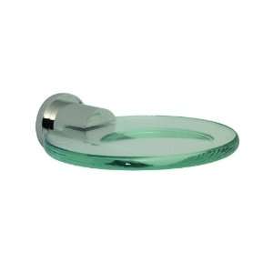 Santec 2668EA55 Satin 24K Gold Caprie / Dome Glass Soap Dish from the 