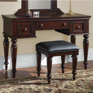 Home Styles Lafayette Vanity Table   Mirror & Bench   Cherry  
