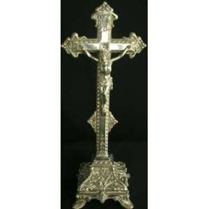   Antique French Art Nouveau Standing Crucifix Cross: Everything Else