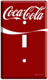 NEW RED COCA COLA SINGLE LIGHT SWITCH COVER WALL PLATE  