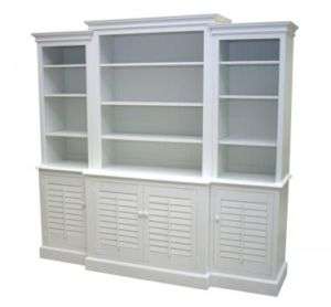 COTTAGE Classic BOOKCASE 3 Pc Wall Unit SOLID WOOD 40 Colors Heirloom 