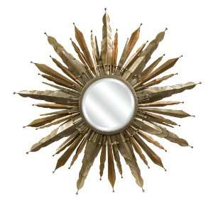    Metallic Sunshine Sword Decorative Wall Mirror