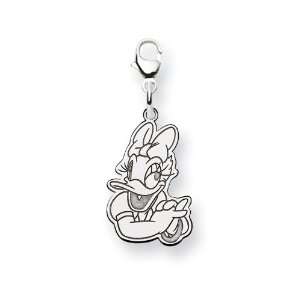    Sterling Silver Disney Daisy Duck Lobster Clasp Charm: Jewelry