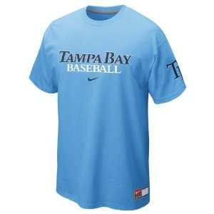  Tampa Bay Rays Light Blue Nike 2012 Away Practice T Shirt 