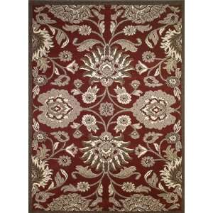  Concord Global Rugs Harvard Collection Peshawar Red Round 