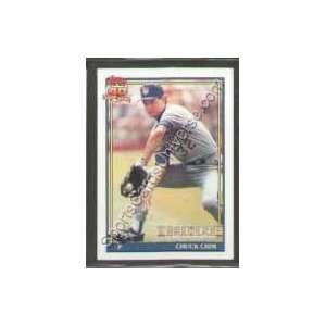  1991 Topps Regular #644 Chuck Crim, Milwaukee Brewers Baseball 