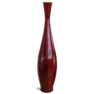   DV BAMBOO CH XL Red Bamboo Decorative Vase, Large