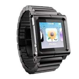   Watch Wrist Strap for iPod Nano 6G   Black  Players & Accessories