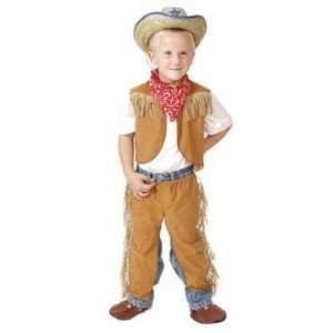  Boys Brown Size 4/6 Western Dressup Halloween Costume 