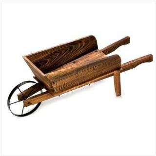 Wooden Wheelbarrow Planter