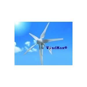  12 Volt 5 Blade Residential Wind Generator Kit Patio, Lawn & Garden